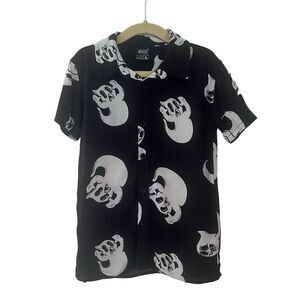 cuidado con el perro Boys Button Up Shirt Ghost Size 4t‎